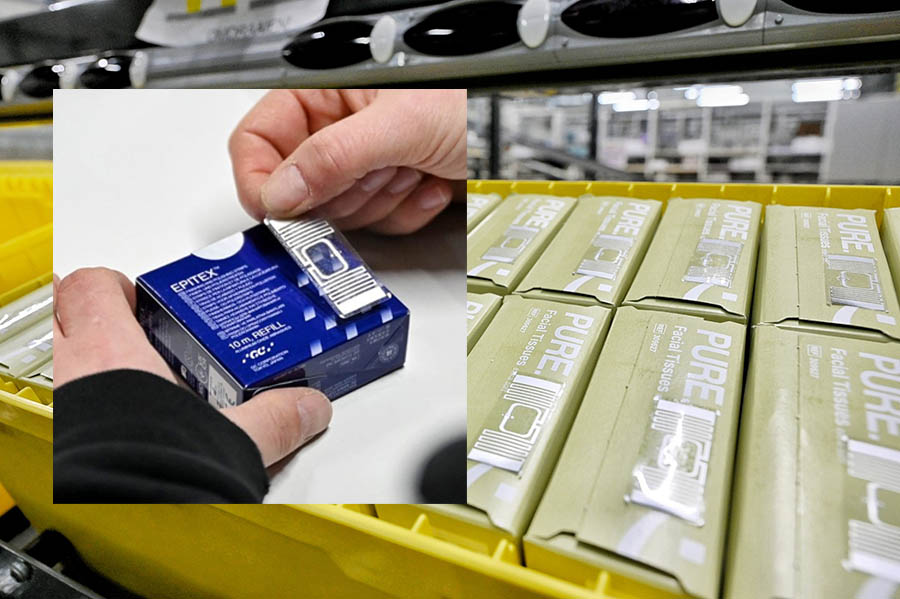 Basiq Flow med avläsbara RFID-taggar. 